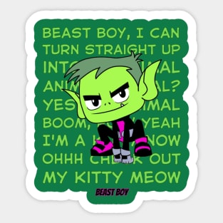 Teen Titans Go To The Movies - Beast Boy Sticker